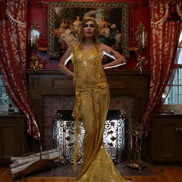 DUCHESS RUTH Custom Order Gatsby Wedding Gown - Picture 16 of 16